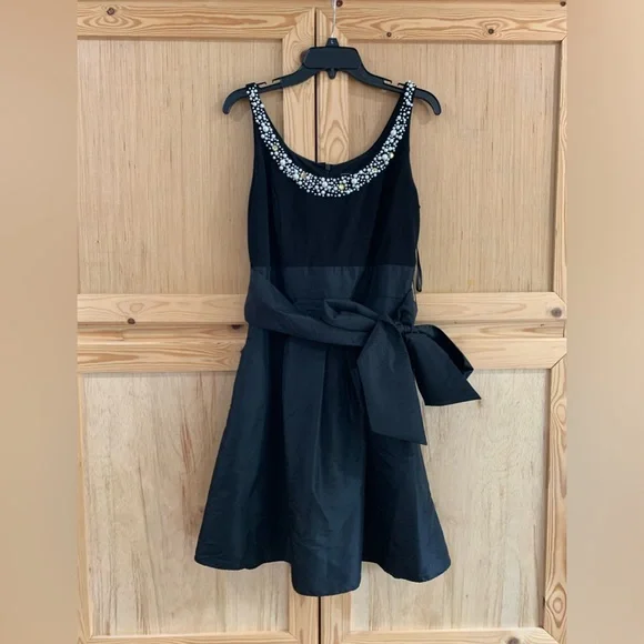 Jessica Howard | Dresses | Jessica Howard Black Faux Pearl Beading Neckline  Modest Dress Size 2 | Poshmark
